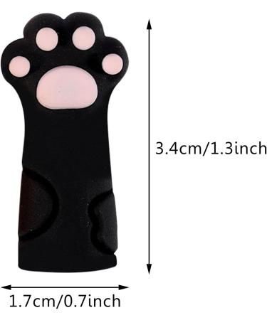 Nail Nipper | Cuticle Nipper Scissors Protector with 3 Colors Cat Paw Shape Protective Sleeve for Nail and toenails Manicure Tools Black - Buy Online on GoSupps.com
