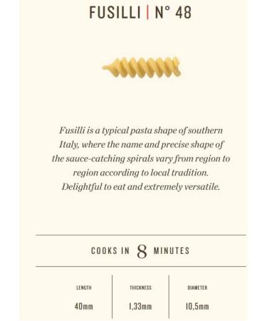 Rummo Fusilli No. 48 Authentic Italian Pasta Made with Durum Semolina Wheat 500g (Pack of 1) - Buy Online on GoSupps.com
