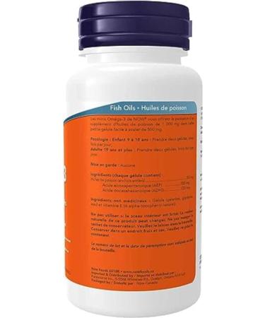 NOW Supplements Omega-3 Mini 500mg (36/24) Softgels 90 Count - Buy Online on GoSupps.com