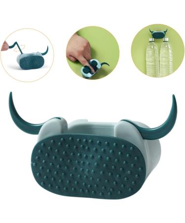 Yarnow Wall-Mounted Mopping Hook & Clothes Rack - Self-Adhesive Mop Holder - 12x7.5cm Blue Sweeper Bracket - Buy Online on GoSupps.com