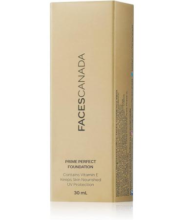 FA..CES/CANADA Prime Perfect All Skin Type Foundation - Ivory 30ml | Flawless Matte Finish | Creamy Formula | Medium-High Coverage | Blends Easily | Longwear - Buy Online on GoSupps.com