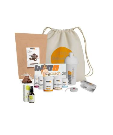 HCGC The original metabolic cure complete package |21 days hcg diet +9 days given |With push-it activator Spray and Slim Protein Special |+ Intestinal renovation |(Chocolate)