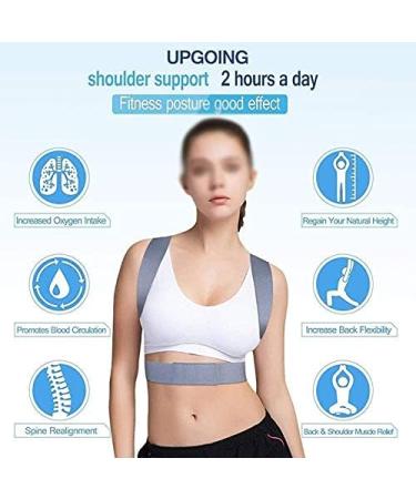 ZUIAI Adjustable Back Support Posture Orthotics Correction Belt Anti-Humpback Breathable (L) Large Grey - Buy Online on GoSupps.com