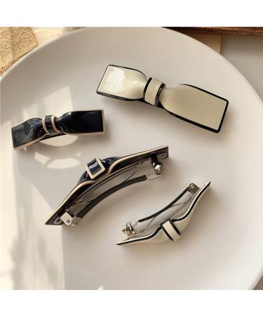 Elegant Bow Tie Kawaii Hair Clips 2 Pack - Metal Matte Hairpins for Women and Girls - Japanese Hair Barrettes Accessories (Little Size 2.56x0.67 Inch) - Buy Online on GoSupps.com