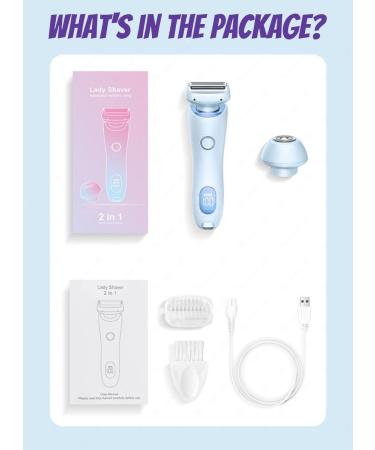 SHUWND 2 in 1 Electric Shaver Razors for Women Silkglide Pro-2024 Best Silk Glide Razor Modira Mermaid Shaver Silk Glide Epilator Waterproof Electric Razors for Women Pubic Hair Wet & Dry Blue - Buy Online on GoSupps.com