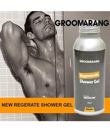 Groomarang Original Regenerate Shower Gel Refresh & Energise 100% Natural Skin Care Organic & Vegan 100ml - Buy Online on GoSupps.com