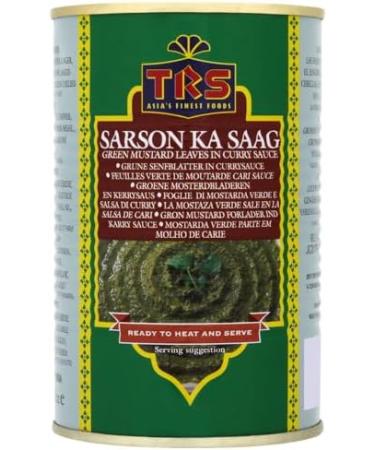 TRS | Sarson Ka Saag 450G | Green Mustard Leaves in Curry Sauce | Ready to Heat and Serve | Indian Origin | Pack Of 16 - Buy Online on GoSupps.com