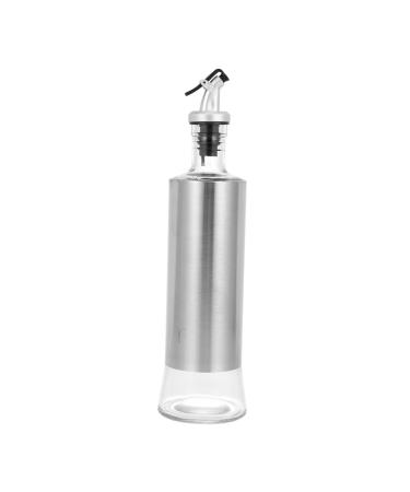 Zerodeko 2pcs Stainless Steel Oil Bottle Kitchen Oil Dispenser Portable Oil Storage Container Glass Containers for Liquids Oil Container Syrup Dispenser Oil Filter Pot Household
