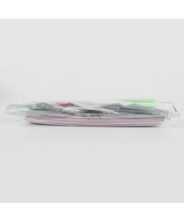 FANDAMEI 12pcs Nail Files Set with Cuticle Nipper, Buffer, Pusher, Brush - Manicure Kit Green - Buy Online on GoSupps.com