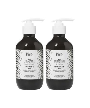 BONDIBOOST HG Duo Shampooing + Apr s-shampooing 300 ml chacun Am liore l'apparence des cheveux clairsem s Volumateur + Hydratant + Nourrissant Sans sulfate/paraben pour femme/homme