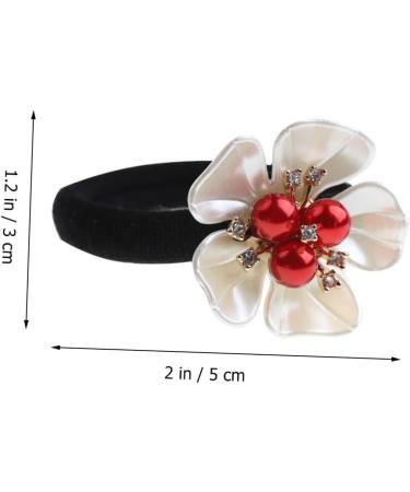 FOMIYES hair accessories hair rope hair ties for women pearl hair tie Premium Hair Scrunchies Multi- scarves for women Petal Hair Tie the flowers Synthetic Shell Flower Resin ponytail Miss - Buy Online on GoSupps.com