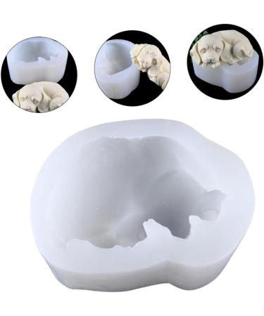 Ciieeo 3pcs Mold Animal Resin DIY Cake Rubber Dessert Jewelry Ice Cube Candy Chocolate Ice Cube Mould Silicone Coaster Epoxy Baking Tool Sleeping Dogs 3D Silica Gel Mousse Chocolate White 10.8X8.5X5CMx3pcs - Buy Online on GoSupps.com