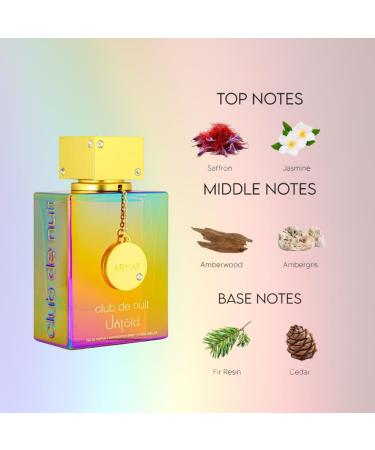 Bundle of ARMAF Club Nuit Untold Eau de Parfum Spray for Men 3.6oz with 5ml Portable Refillable Atomizer and Refillable Car Freshener in a Satin Gift Bag - Buy Online on GoSupps.com