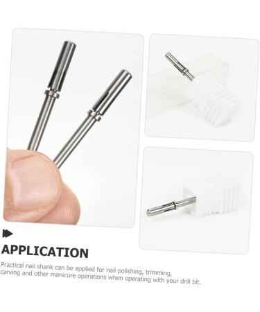 POPETPOP nail shank for women nail drill shaft core Acrylic replacement shank for nail drill nail drill shank for acrylic nails small women nail drill shank Tungsten steel metal nail - Buy Online on GoSupps.com