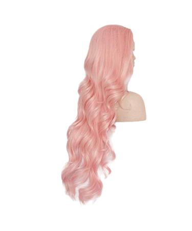 Buy Pink Long Straight Wig for Women - Curly Brazilian Hair for Parties | 50s 60s 70s 80s Styles - International Shipping Available - Buy Online on GoSupps.com