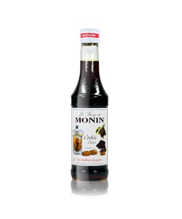 Monin Cookie Chocolate Syrup for Coffee, Cappuccino and Hot Chocolate - Natural Flavours - 25cl