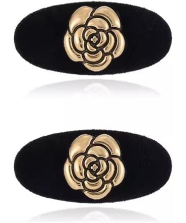 Hair Barrettes for Women Female Temperament Bangs Clip Delicate Small Side Clip 1 count (Pack of 1) Black - Buy Online on GoSupps.com