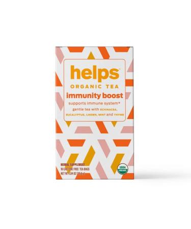 HELPS TEAS | Helps Immunity Boost Tea | Organic herbal blend of Echinacea, Eucalyptus, Mint, Linden, Thyme and Natural Honey Flavor. Facilitates Respiratory Health | 16 Tea Bags - Pack of 3 | Helps Immunity Boost 16 Count (  - Buy Online on GoSupps.com