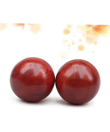 Buy Magiclulu 4-Piece Wooden Chinese Massage Balls | Baoding Balls for Manual Muscle Relaxation | Handcrafted Red Wooden Massage Roller with Bells - Buy Online on GoSupps.com