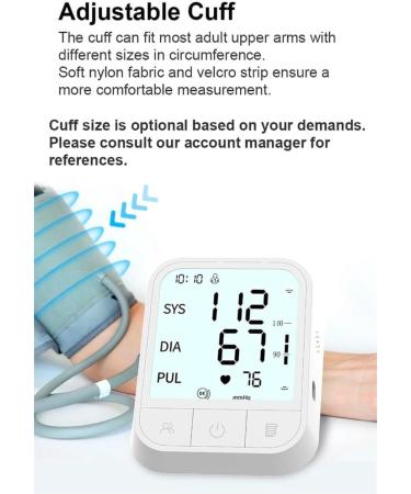Blood Pressure Monitors Large Cuff Blood Pressure Machine BP Monitor Upper Arm BP Cuff for Home Use Heart Rate Hypertension Monitor Cuff 22-42cm LCD Large Display With Voice -Bp Monitor - Buy Online on GoSupps.com