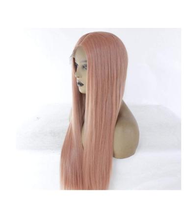 BGHJUE N Pink Long Straight Synthetic Wig with Side Fringe - High Density Glueless 50% Human Hair Wigs for Women - Buy Online on GoSupps.com