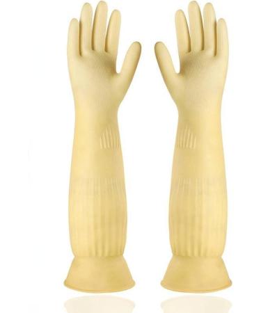 Latex Gloves Rubber Kitchen Car Wash Household Cleaning Rubber Rubber Gloves Extended Car Wash Without Backflow chengse Large - Buy Online on GoSupps.com