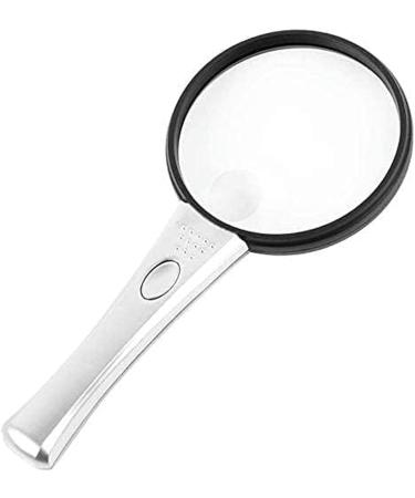 Portable Magnifier Dual HD Lens 3X 6X Amplification 2 LED Lamp Handheld Reading Magnifier 90mm Magnifier Full of Stars