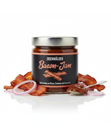 Odenw lder Lebensmittel Bacon Jam sweet elegant sandwich filling for grill fans ideal for burgers and BBQ made in Germany 200 g