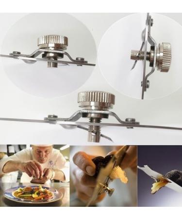 GOTOTOP Stainless Steel Truffle Cutter & Chocolate Cheese Razor | Adjustable Blade & Wooden Handle | Perfect for Cakes Chocolate & Casseroles - Buy Online on GoSupps.com