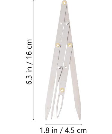 Angoily Eyebrow Scale Ruler Measuring Tool Eyebrow Measurement Tool Second Generation Gold Eyebrow Shape 16X4.5X0.6CM Silver - Buy Online on GoSupps.com