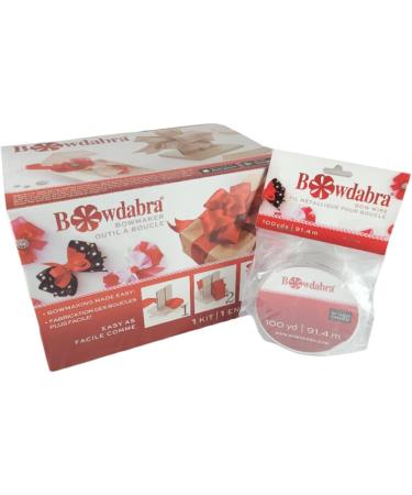 Large Bowdabra Bow Maker Kit with 100yd Silver Bow Wire - Perfect for Ribbon Gift Bows, Swags, Decorations, Hair Bows, and more! - Buy Online on GoSupps.com