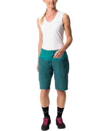 VAUDE Women's Qimsa Shorts 42 - Mallard Green | Eco-Friendly Outdoor Apparel for Women - Buy Online on GoSupps.com