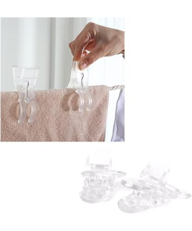 Clear Plastic Clip Pacifier Holder - 10pcs Badge Dummy Clips for Crafting & Trouser Tender Supplies - Buy Online on GoSupps.com