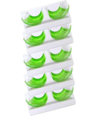 minkissy 10 Pairs Halloween Extra Long False Eyelashes 3d Faux Fake Eyelashes Green Mascara Cosplay Halloween Party Favor Fancy Eyelashes Black Fancy Dress Extend Miss Chemical Fiber Manual - Buy Online on GoSupps.com