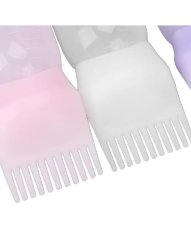 Hair Dye Applicator Bottle Portable Professional ABS Hair Dyeing Comb Bottle Stable for Styling for Hair Salon for Hairdresser - Buy Online on GoSupps.com