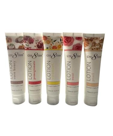 Cre8tion Hand and Body Lotion for Valentines Day Gifts for Her Birthday Gifts Teacher Appreciation From 5 Luxurious Scents Pamper Loved One with Nourishing Moisture- Rich Fomulas