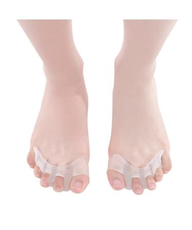 Premium 4x Silicone Toe Separator Pads | Hammer Toe & Hallux Valgus Relief | Comfortable Claw Toe Support - International Shipping Available - Buy Online on GoSupps.com