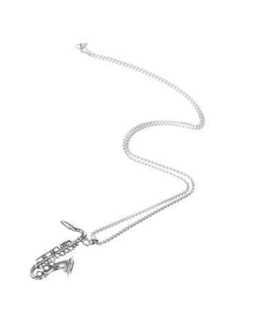Parliky Saxophone Pendant Necklace A Necklace Charm Necklace Women Pendant Necklace Jewelry Miss Fashion