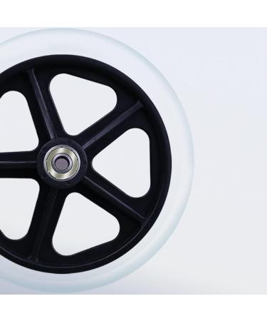 Wheelchair Wheels Wheelchair Front Castor Wheelchair Front Wheel 8 inch Wheelchair Wheel Casters 1 pair Wheelchair Wheel Replacement Non-inflatable Wheel - Buy Online on GoSupps.com