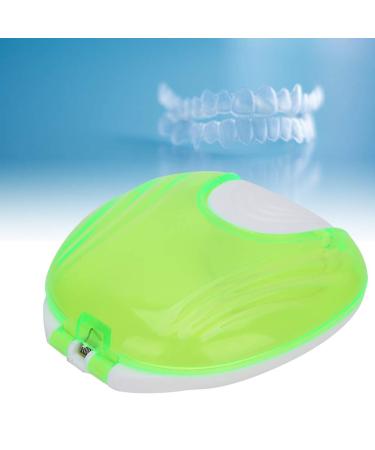 Portable Large Orthodontic Retainer Case for Invisalign, Mouth Guard, and Denture - Green - Buy Online on GoSupps.com