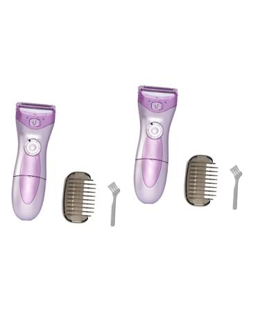 Fomiyes 2st Bikini Haarschneider Dame Electrician Face Razing Face Razing For Women Female Personal Nurser Electrician For Women For the Legs Electric Hair Removal Former Women 14.3*4.8cmx2Pcs Image 1x2Stk