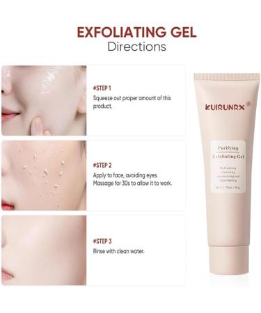 Gel Exfoliant Gel Exfoliant Purifiant Cr me Nettoyante pour Le Corps et Le Visage Exfoliant Hydratant et Eclaircissant Hydratant et Rajeunissant (50g) - Buy Online on GoSupps.com