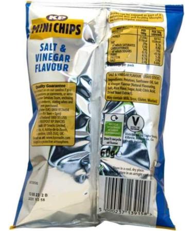 KP Salt & Vinegar Mini Chips 60g - Box of 20 (Price Marked) - Buy Online on GoSupps.com