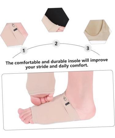 NOLITOY Arch Support Socks & Insoles for Flat Feet - 3 Pairs Gel Cushion Sleeves for Men & Women - Flatfoot Correction & Comfort - Buy Online on GoSupps.com