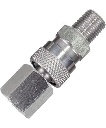 Universal 1/8 inch BSPP Female Connector and 8mm Male Plug Fill Nipple Quick-Disconnect Set  Stainless Steel Remote Line Male & Female Set for Paintball HPA CO2 Convertor Air Tool Fittings - Buy Online on GoSupps.com