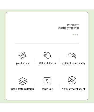 Facial Cotton Tissue | Thickened Facial Paper Towel Pearl Pattern Design | Large Face Towel Hygienic Dry Sheet for Face Washing Sensitive Skin Makeup Remover - Buy Online on GoSupps.com