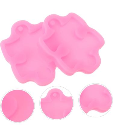 Zerodeko Silicone Molds 2pcs Key Chain Mold Resin Moulds Pendants for Necklaces Pendant Clasp for Necklace Keychain Molds Cake Mold Pie Rack Keychains Cake Mould Key Chain Silica Gel Clay 7x5.5x1cm - Buy Online on GoSupps.com