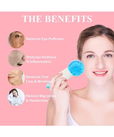 Ice Globes for Face Facial Ice Globes Ice Globes Face Cooling Globes for Tightens Skin Dark Circles Reduce Puffiness and Daily Skincare(Blue) - Buy Online on GoSupps.com