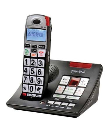 Serene Innovations CL-60A Amplified Talking Caller ID Cordless Phone with Amplified & Slow-Play Answering Machine