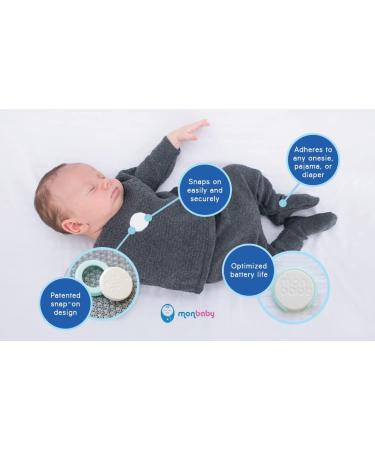 MonBaby Baby Breathing Movement Monitor with Temperature Tracking - Alerts to Smartphone for Baby's Safety - Buy Online on GoSupps.com